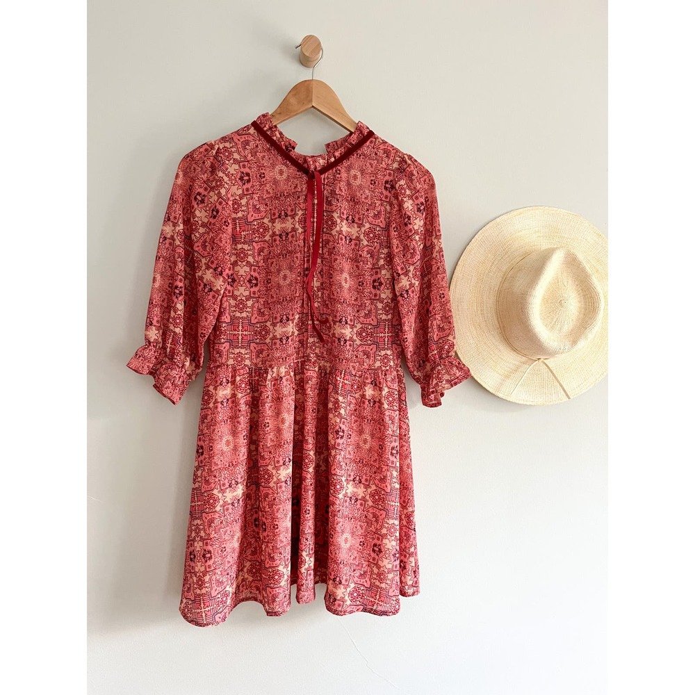 For Love and Lemons | Dresses | Geneva Mini Dress | Burgundy | Sz S - Picture 6 of 12